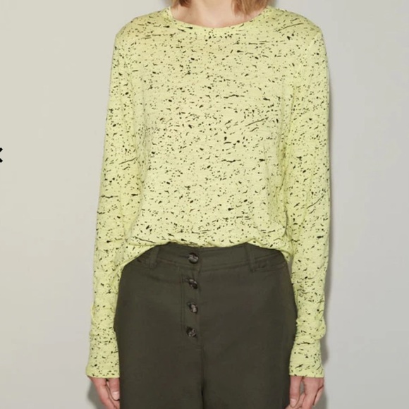 Proenza Schouler Splatter Print Tissue Tee Size Medium - Picture 7 of 10